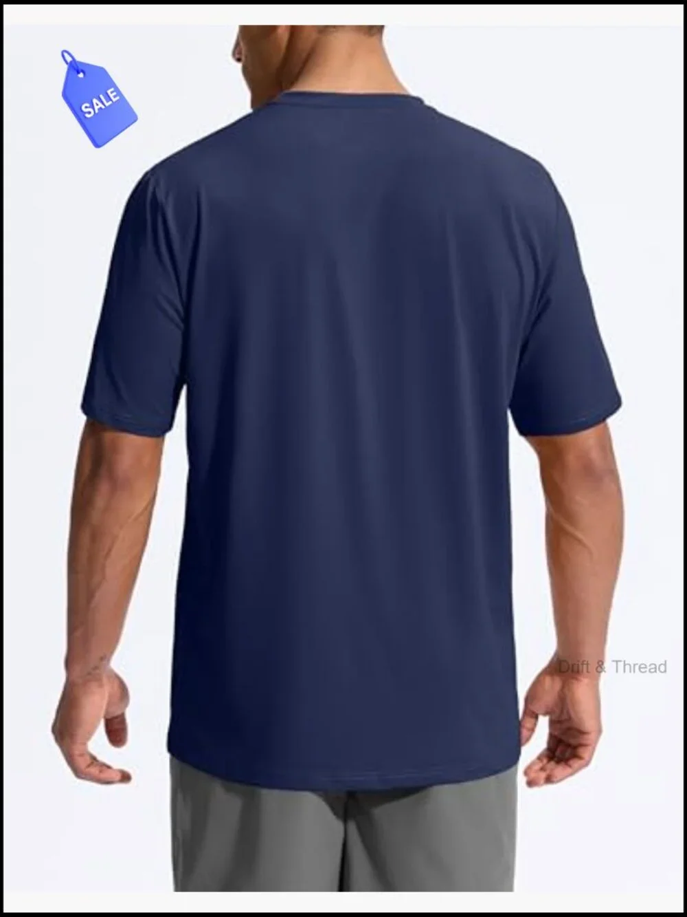 UPF 50+ Short Sleeve Rash Guard Quick Dry Men Swim Shirt